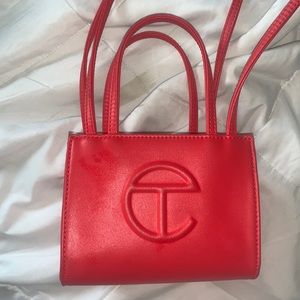 Authentic Red Telfar Small Shopper